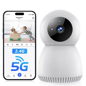 Indoor Camera 5G& 2.4GHz WiFi, 360 Pan/Tilt Cameras for Home Security, 1080P Baby/Pet Camera with Phone App Motion Detection, 2-Way Talk, Night Vision, Siren Alarm, Compatible with Alexa