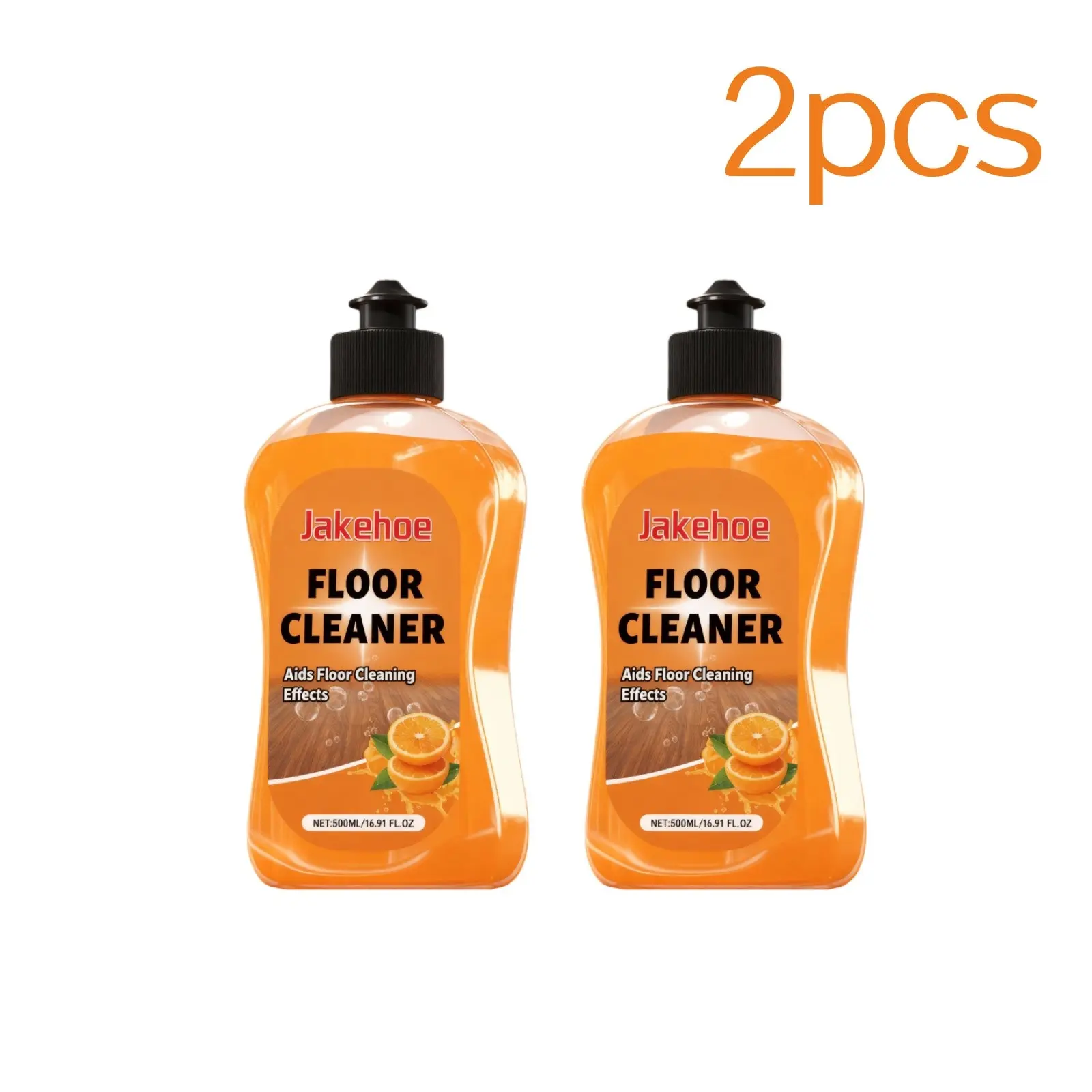 Floor Cleaner 500ML, Household Cleaning Products, Long-Lasting Orange Scent, Deep Cleaning No Residue, Quick Drying, Suitable for All Floors, Use with Mop/vaporizer/sprayer