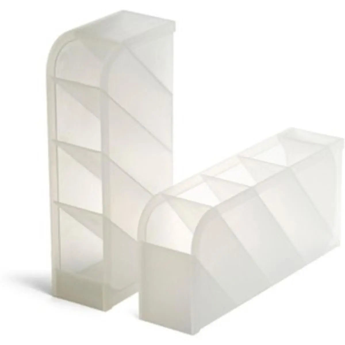 Officemate  Pen Holder Desk Organizer, Clear - Pack of 2, Stationery Office Supplies, Table Organizers