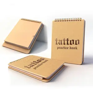 Tattoo Tattoo Practice Flipbook – 10 Sheets of Silicone Skin, Create Your Own Tattoo Training Journal, Portable & Reusable for DIY Tattoo Artists