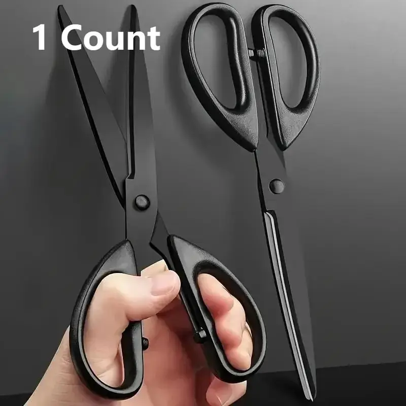 Stainless Steel Scissors, Household Kitchen Scissors, Hand-cut Office Scissors, Non-stick Safety Thread Scissors, Multifunctional Scissors for Home