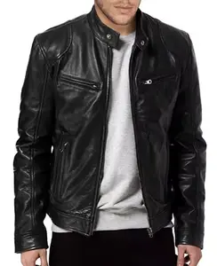 New Leather Jackets Man Bomber Motorcycle Biker Pu Leather Coat Spring Casual Loose Fit Faux Jacket Anti-wind Leather Coat Male