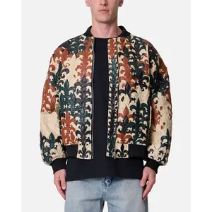 MNML Fleur De Lis Bomber Jacket Multi