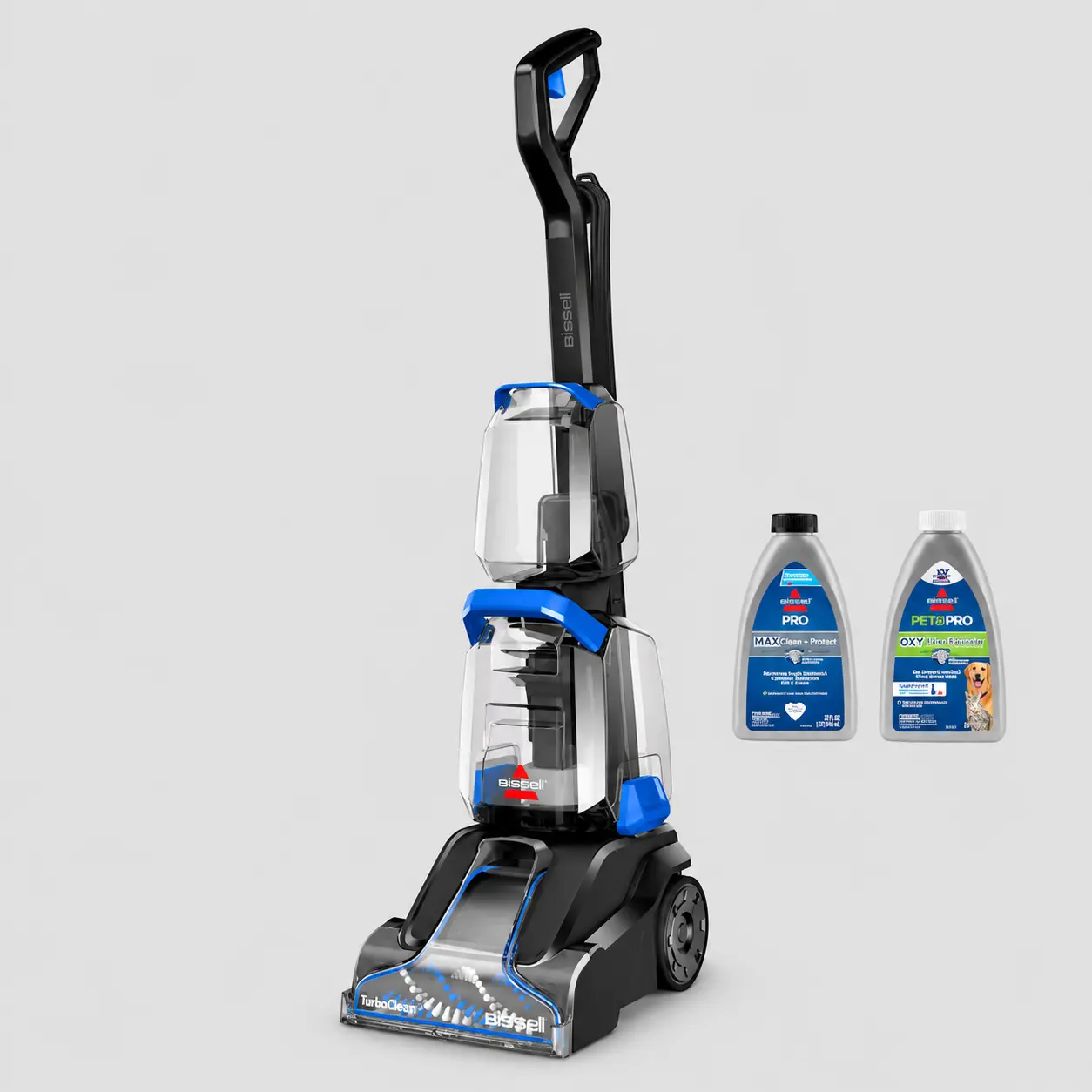 BISSELL TurboClean Upright Carpet Cleaner 3939, Lightweight Deep Cleaner with 4-Row DeepReach PowerBrush