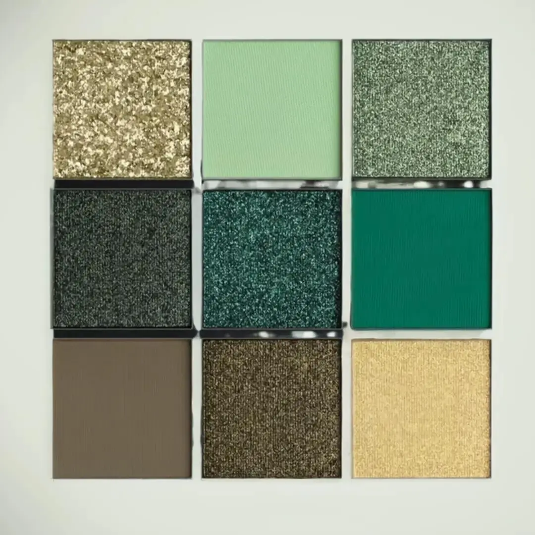 Emerald Obsessions Eyeshadow Palette Glitter Makeup Matte Pack Powder Cosmetic