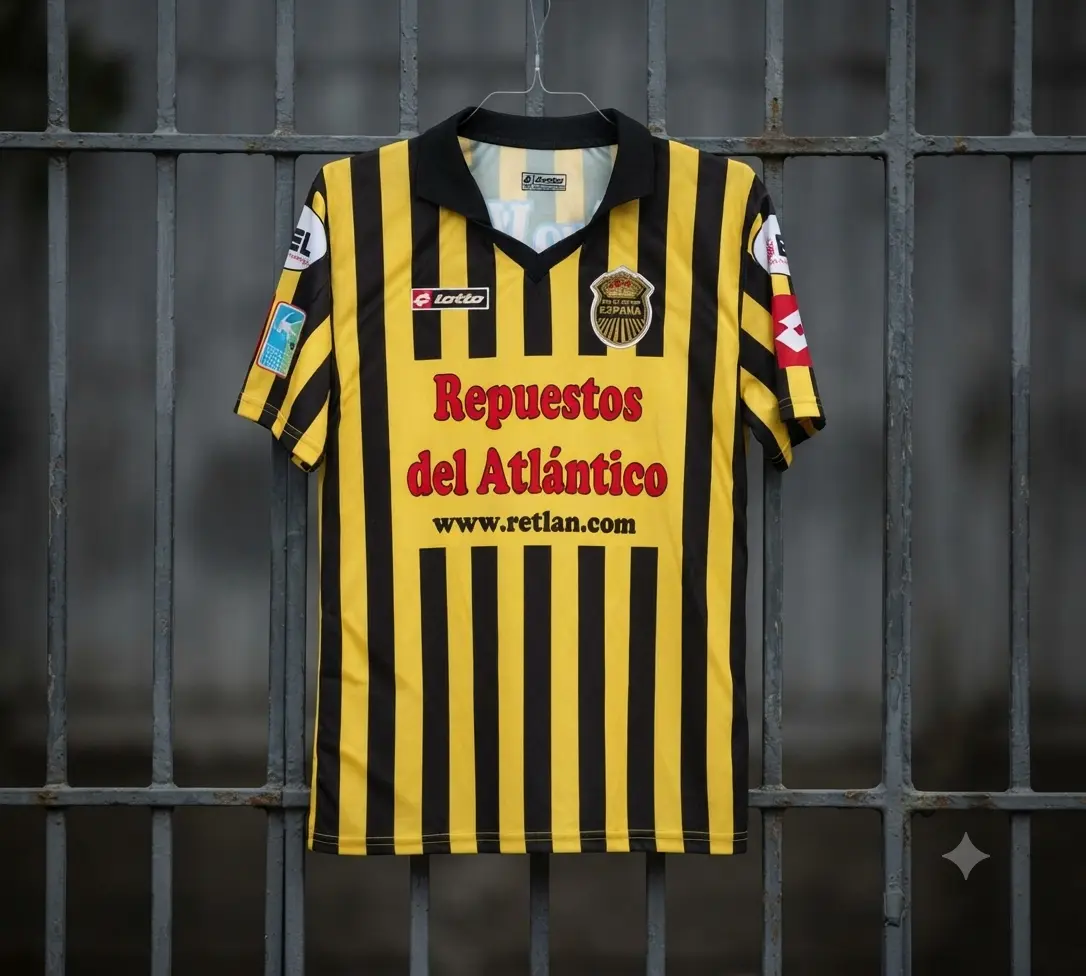 [SALE] Real España2011-12 Home, Print Collared Football Jersey