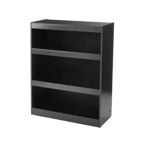 Mainstays Framed 3-Shelf Bookcase with Adjustable Shelves,  True Black Oak, Storage Bookcase, Display Shelf, Home Organizer, Office Furniture, Living Room Storage, Adjustable Shelf Unit