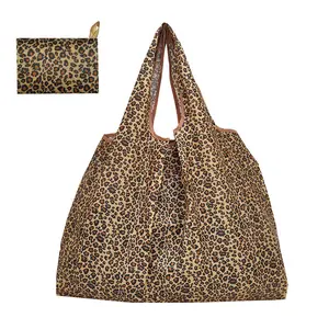 Foldable Floral Pattern Tote Bag, Waterproof Large Capacity All Over Print Shopping Bag for Women & Men,Casual Trendy Versatile High-quality Daily Commuting Shoulder Bag