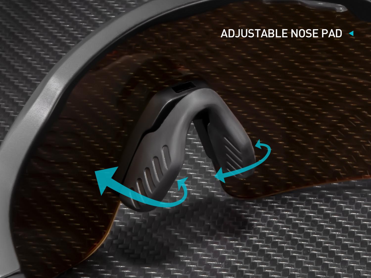 KAPVOE Polarized Cycling Glasses Sports Sunglasses for Men Women, UV400 MTB Bicycle Mountain Bike Glasses with 3 Lenses