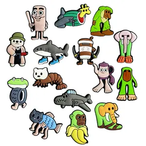 Italian Brainrot Meme Shoe Charms for Crocs Tralalero Tralala Funny Shoe Charms Fun CLogs Decorations for Fans