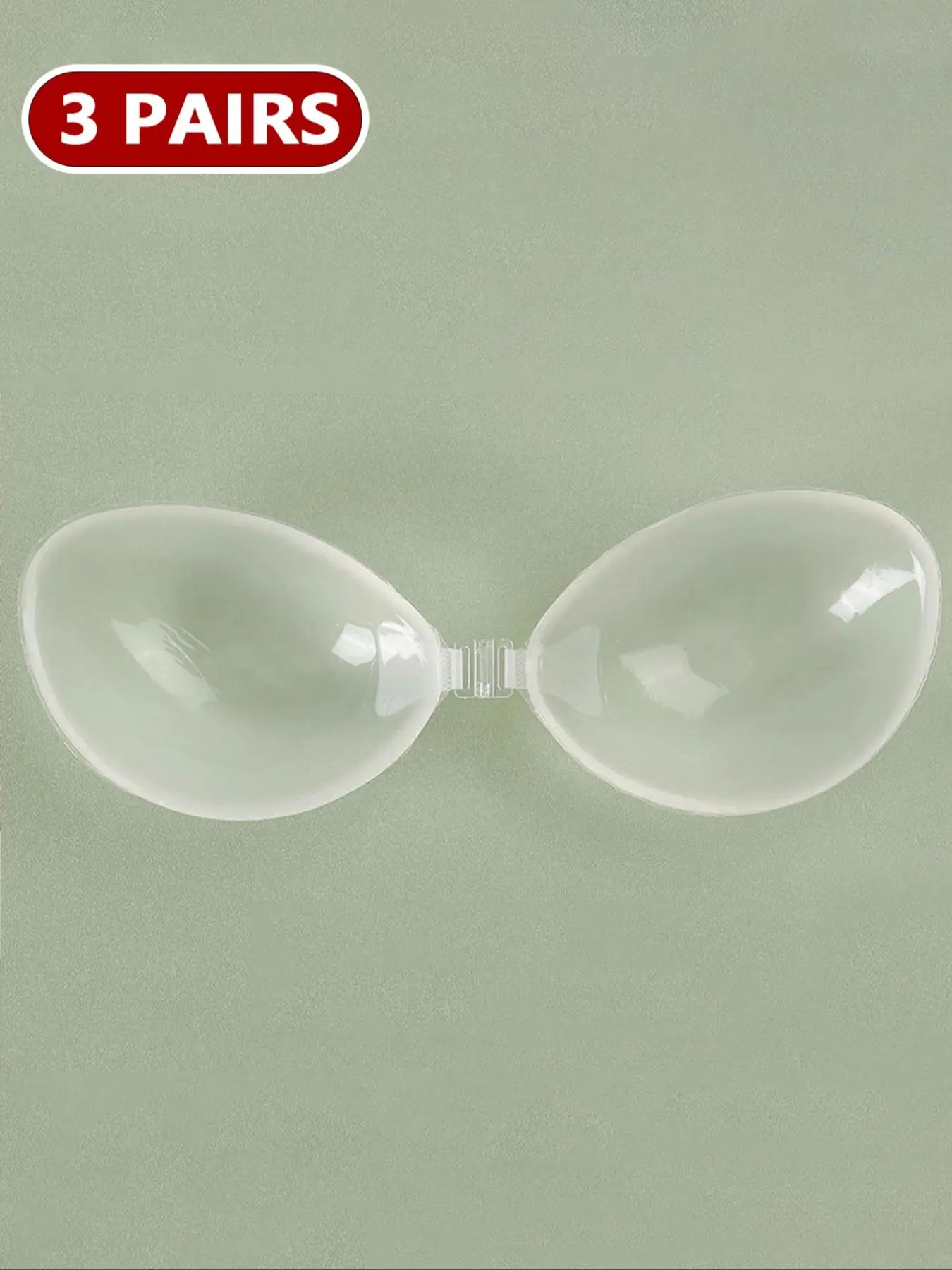 Women's Transparent Clear Strapless Push Up Bra, Bandeau Strapless Bra, Invisible Self-adhesive Silicone Bralette, Minimalist Women's Lingerie for Daily Wear, Underwear, Womenswear