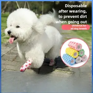 Pet Dog Leg Binding Tape Outdoor Anti Dirty Walking Protection Bandage petsound  ball