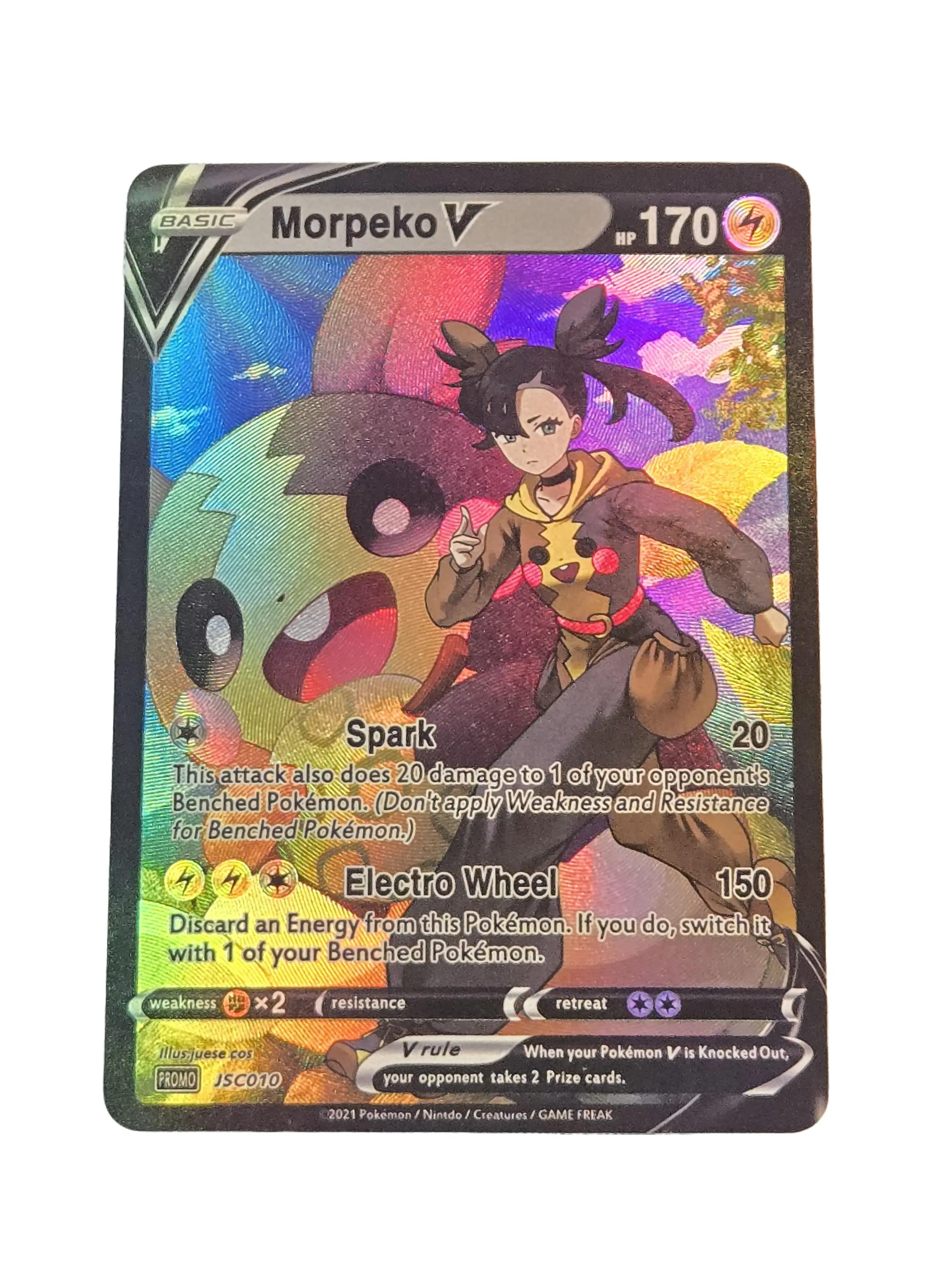 Morpeko Custom-Made Holo Fan Art Card - Single Holographic Collectible Trading Card, Ideal for Display/Gift