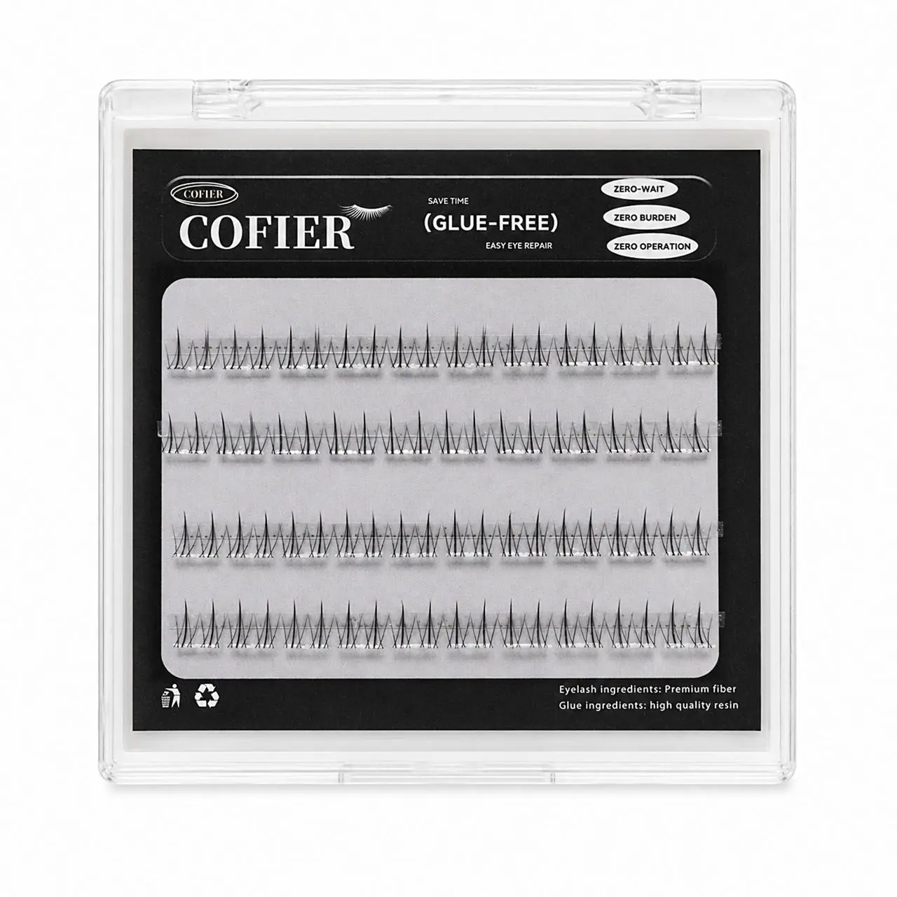 Glueless Snap-in Lower Lashes with Natural Curl(No tools included), Irritant-Free False Eyelashes for Quick 3-Second Application, Lower Lashes Only, Cosmetic, Short Lashes