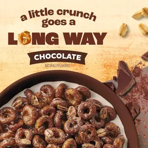 Chocolate Oat Crunch Breakfast Cereal  Made with Whole Grain, Family Size (24 oz)
