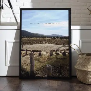 Classic Western Standoff Poster, Spaghetti Western Scene Art Print, Cemetery Duel Wall Decor, Vintage Movie Print