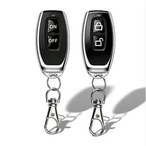 Universal 433 Mhz Wireless Clone Switch, 2-Button Gate Garage Door Control, Duplicator Remote Control Key, Lithium Button Cell Battery, Garage Door Opener