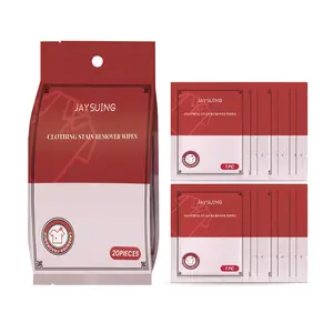 Jaysuing Fabric Stain Remover Wet Wipes — Deep Cleaning for Stubborn Stains, Color-Protecting Laundry Wet Wipes