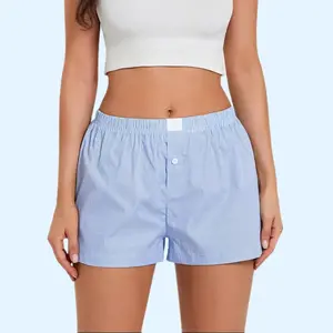 Women’s Retro Plaid Pajama Shorts