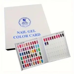 Nail Art Display Book, Nail Color Chart Card Set, Essential Salon Tool for Nail Technicians & Artists, Manicure, Available in 120/216/308 Pieces