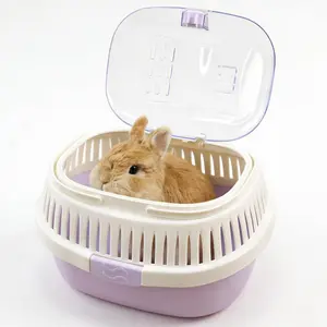 Hamster Carrier Guinea Pig Carrier 13 X 11 X 8 in Portable Hamster Travel Cage with Ventilation Holes Outdoor Small Pet Carrier for Rat Gerbil Rabbit Hedgehog Squirrel Mouse Bunny
