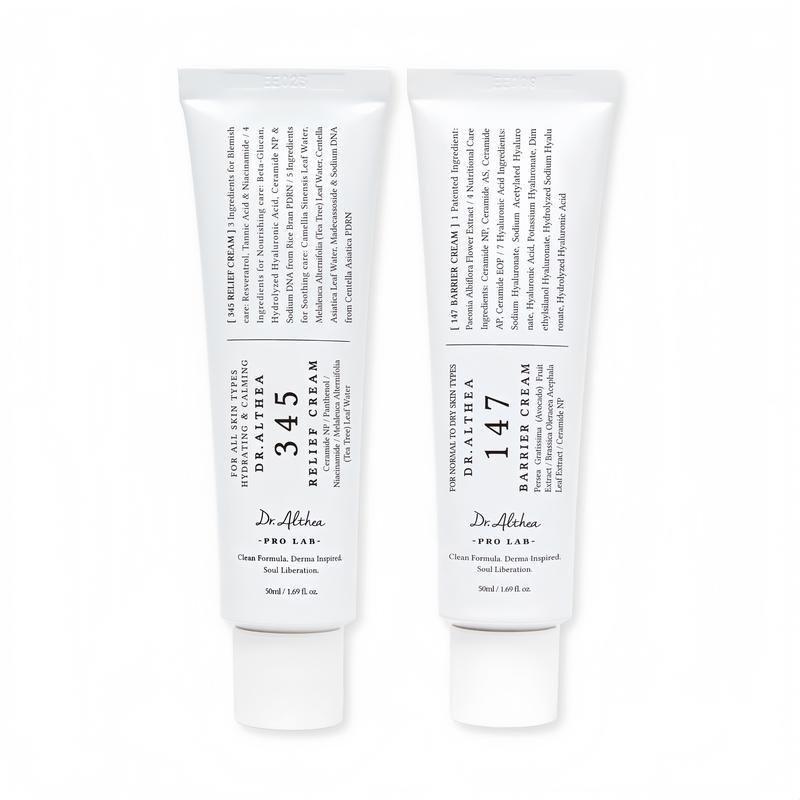 Dr.Althea 345+147 Barrier Cream | Daily Skin Barrier Care l Deep Hydrating with Hyaluronic Acid & Ceramides | Korean Vegan Skincare for All Skin Types