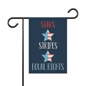 CUSTOM Stars Stripes Equal Rights Garden Flag, Equal Rights House Flag, Patriotic 4th Of July Equality Sign, American Pride House Banner Outdoor Decor
