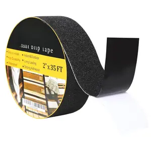 Anti Slip Grip Tape Heavy Duty for Stairs 2inch  35Ft Outdoor/Indoor  Safety Non Skid Roll for Stair Steps Ramp Traction Tread Staircases Grips Adhesive Non Slip Strips Walk Black