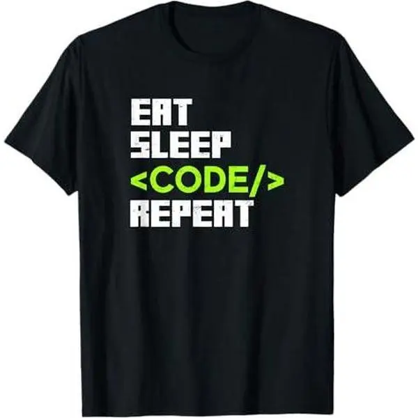 Computer Programming Design Eat Sleep Code Repeat Gift T-Shirt