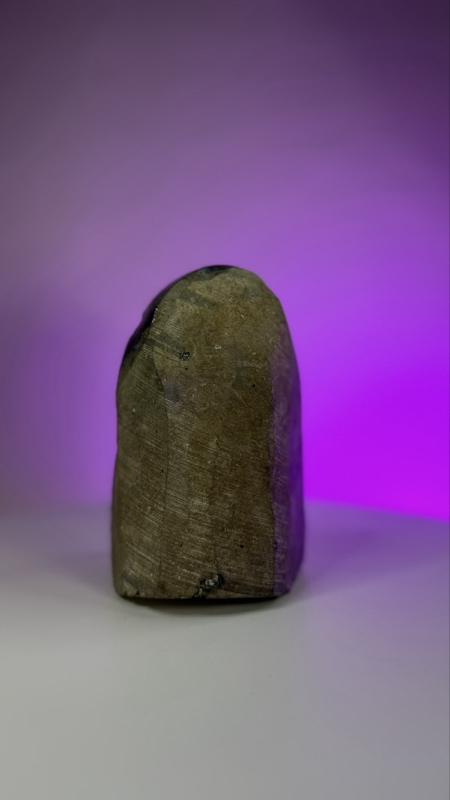 Natural 1kg+ Brazilian Amethyst Geode Cluster - Self-Standing Deep Purple Quartz Specimen (5") crystals for sale