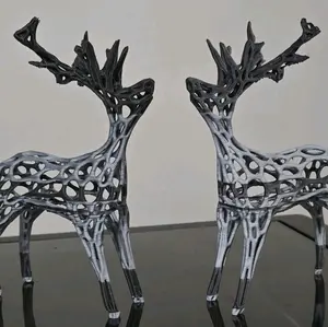 Winter Deer Statue for Christmas and Yule Decorations