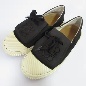 Pre-owned Loewe Canvas Small Leather Goods Anagram Sneakers