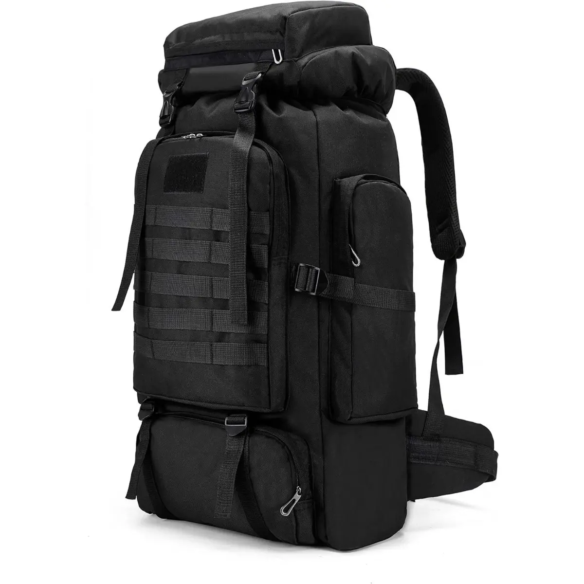80L Hiking Backpack Lightweight Oxford Fabric Tactical Travel Daypack Water Resistant for Camping Mountaineering Trekking Men Women