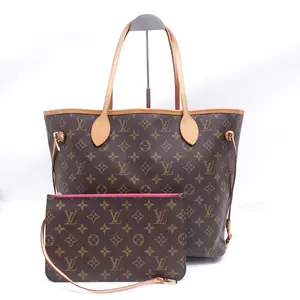 Pre-owned Louis Vuitton Coated Canvas Tote Bags Neverfull MM Brown Monogram Tote Bag T10346735