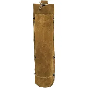 100% Leather Arc Welding Rod Bag Electrode Holder Heat Flame Resistant Hardware Tool Waist Bag Storage Can for Stick Welding Container