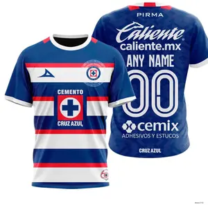 Personalized LIGA MX Cruz Azul 2025–2026 Goalkeeper Away Shirt | Mexico Soccer Fan Tee