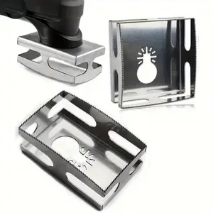2pcs Square Hole Drill Bits - Stainless Steel Square and Rectangle Socket Cutters Set, Hex Shank, Compatible with Oscillating Multi-Tools, for Wood, Drywall, Tiles - For DIY Enthusiasts & Woodworkers - Ideal for Precise Cutting