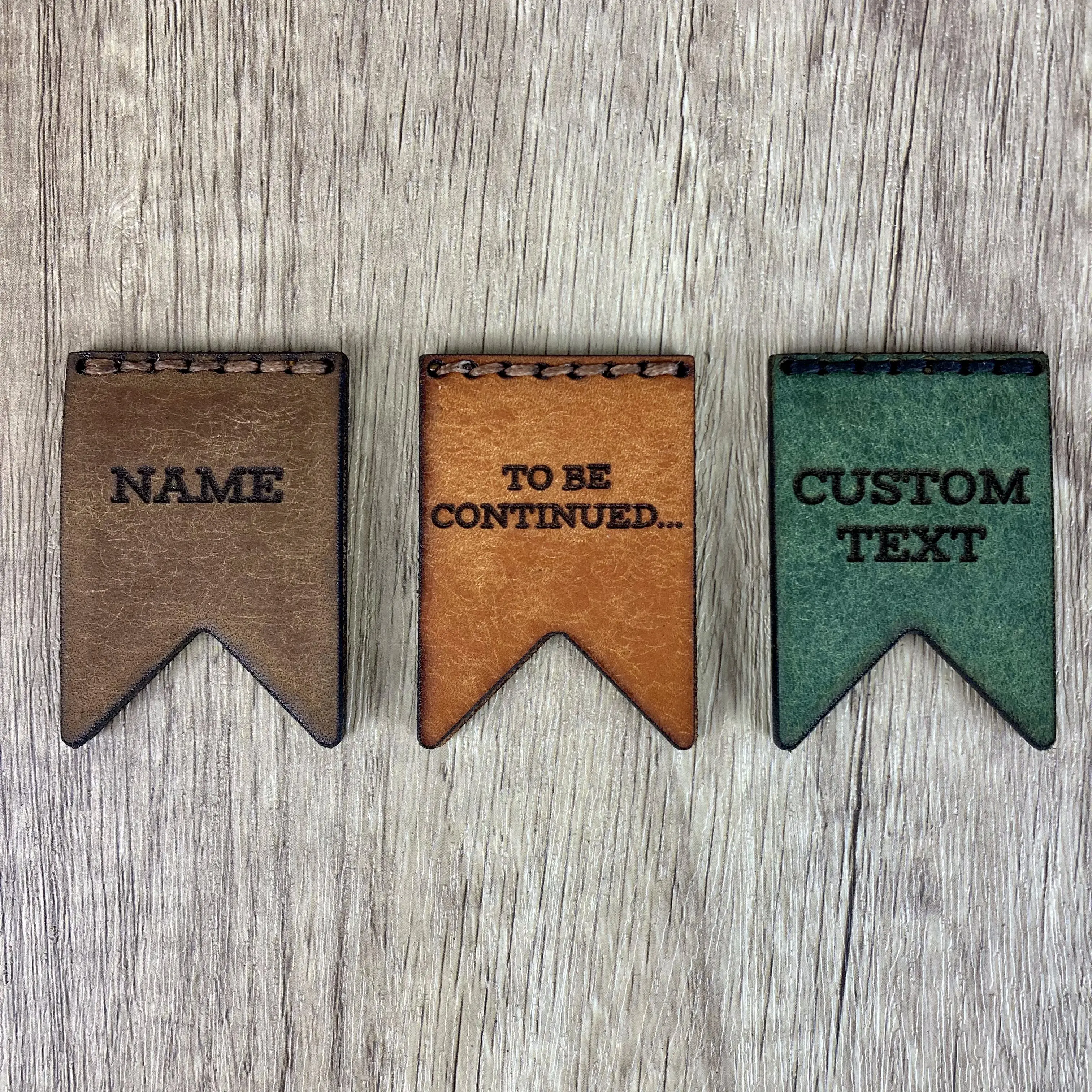 THE BANNER • Custom Leather Bookmark