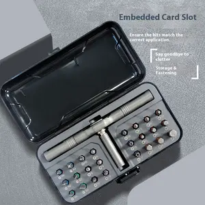 24 in 1 DlY Screwdriver Set,1 Set SwitchableScrewdriver Shape Magnetic Screwdriver Set,Compact and Portable Ratchet ScrewOdriver Set Home Repair Tool Box