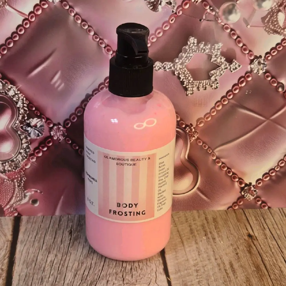 Bombshell Whipped Shea Butter Moisturizer - 8 oz Handmade Body Frosting, All Natural Vitamins-Blend Daily Body Lotion, Lightweight Fragranced, Gentle, Hydrating for Sensitive Hands