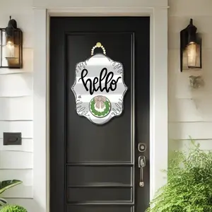 DK Stripe Bloom with room for a mini "Hello" Door Hanger