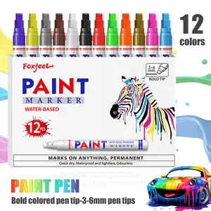 1 Piece Bicycle Tire Graffiti Pen, Colorful Waterproof Car Tyre Paint Marker, Waterproof Brush Marker, Durable Non-Fading DIY Marking Tool, Creative Multi-Color Options, Art Pen Marker