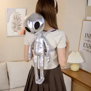 An adorable alien backpack, a soft and cute alien doll backpack, a birthday gift with a creative design, a two-dimensional funny creative backpack fake  flowers silk 12  rose  bouquet artificial baby lilies   mannequin head religious ornament home laundry
