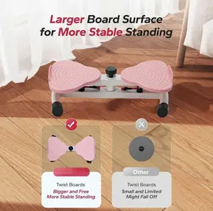 Waist Twister Machine – Silent & Non-Slip Ab Board for Core Strength & Tighten Waist – Home Gym Aerobic Exercise Equipment for Women, Supports 330 lbs