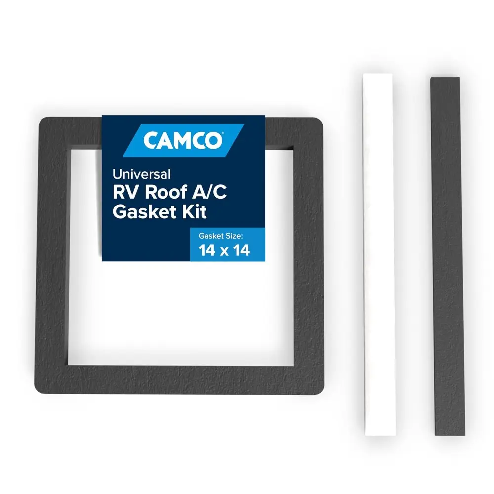 14-Inch x 14-Inch Universal Camper Roof A/C Gasket Kit-Features a Waterproof Compression Seal, Self-Adhesive Picture Frame Gasket, and Self-Adhesive Leveling Pads (25071)