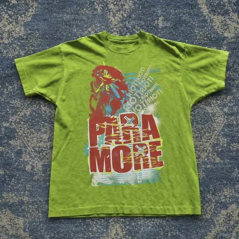 Vintage Kiwi Paramore Riot Graphic Band T-shirt, Alternative Rock Music T-Shirt, Gift For Fans