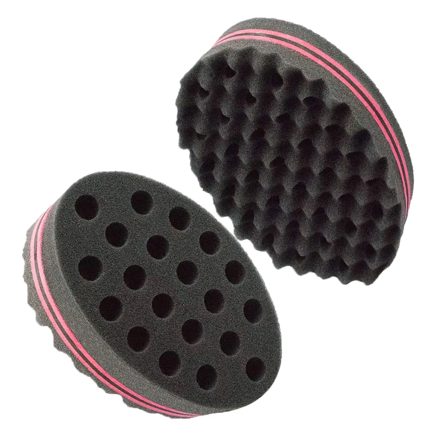 Double Sided Hair Twist Sponge, Dread Coil Barber Styling Tool, Curling Wave Sponge for Men Women Long and Short Hair