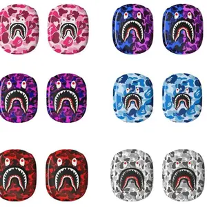 Camou Shark Mouth AirPods Max Case, Bape Hard Case Covers For AirPods Max