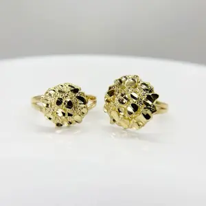 12mm Gold Plated Nugget Dome Ring