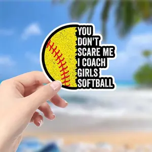 Softball Coach Pride Sticker - Vinyl for Cars, Laptops, and More - The Perfect Gift for Softball Lovers